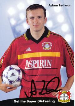 Adam Ledwon † 2008  1998/1999   Bayer 04 Leverkusen Fußball Autogrammkarte original signiert 