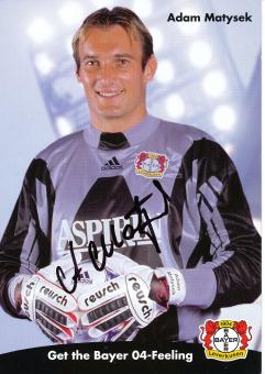 Adam Matysek  1998/1999   Bayer 04 Leverkusen Fußball Autogrammkarte original signiert 
