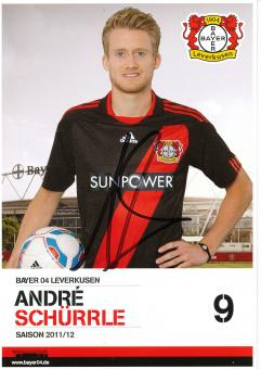 Andre Schürrle  2011/2012  Bayer 04 Leverkusen Fußball Autogrammkarte original signiert 