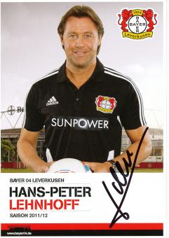 Hans Peter Lehnhoff  2011/2012  Bayer 04 Leverkusen Fußball Autogrammkarte original signiert 