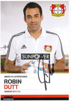 Robin Dutt  2011/2012  Bayer 04 Leverkusen Fußball Autogrammkarte original signiert 