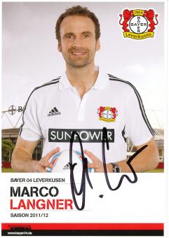 Marco Langner  2011/2012  Bayer 04 Leverkusen Fußball Autogrammkarte original signiert 