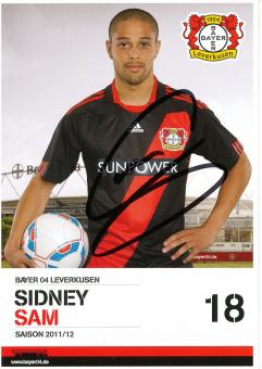 Sidney Sam  2011/2012  Bayer 04 Leverkusen Fußball Autogrammkarte original signiert 