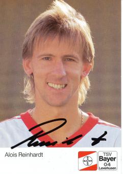 Alois Reinhardt   20.8.1990  Bayer 04 Leverkusen Fußball Autogrammkarte original signiert 