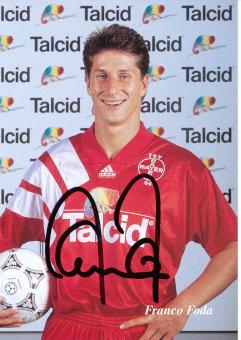 Franco Foda  15.08.1993  Bayer 04 Leverkusen Fußball Autogrammkarte original signiert 