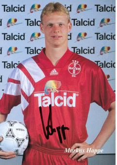 Markus Happe  15.08.1993  Bayer 04 Leverkusen Fußball Autogrammkarte original signiert 
