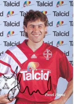 Pavel Hapal  15.08.1993  Bayer 04 Leverkusen Fußball Autogrammkarte original signiert 