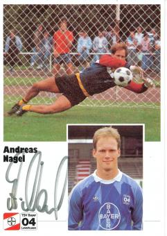 Andreas Nagel  1.8.1986  Bayer 04 Leverkusen Fußball Autogrammkarte original signiert 