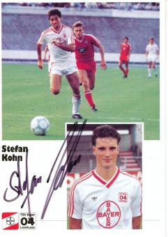 Rüdiger Vollborn  1.8.1986  Bayer 04 Leverkusen Fußball Autogrammkarte original signiert 