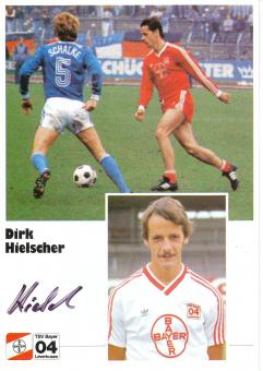 Dirk Hielscher  1.8.1986  Bayer 04 Leverkusen Fußball Autogrammkarte original signiert 