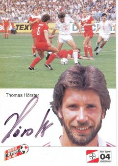 Thomas Hörster   2.11.1985  Bayer 04 Leverkusen Fußball Autogrammkarte original signiert 