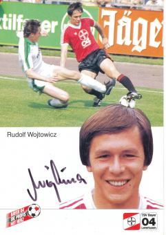 Rudolf Wojtowicz  2.11.1985  Bayer 04 Leverkusen Fußball Autogrammkarte original signiert 