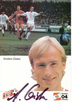 Anders Giske  1.1.1985  Bayer 04 Leverkusen Fußball Autogrammkarte original signiert 