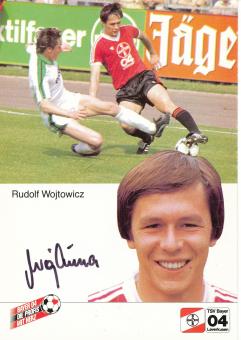 Rudolf Wojtowicz  1.1.1985  Bayer 04 Leverkusen Fußball Autogrammkarte original signiert 
