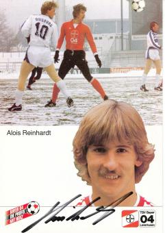 Alois Reinhardt  1.1.1985  Bayer 04 Leverkusen Fußball Autogrammkarte original signiert 