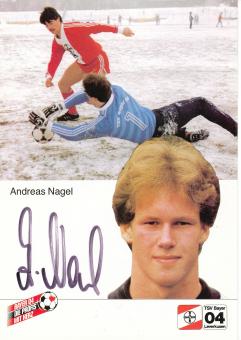 Andreas Nagel  1.1.1985  Bayer 04 Leverkusen Fußball Autogrammkarte original signiert 