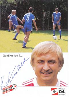 Gerd Kentschke  2.11.1985  Bayer 04 Leverkusen Fußball Autogrammkarte original signiert 