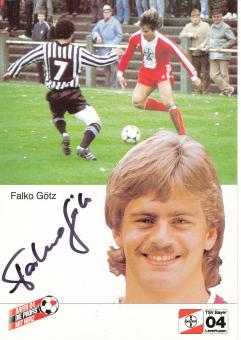 Falko Götz  1.1.1985  Bayer 04 Leverkusen Fußball Autogrammkarte original signiert 