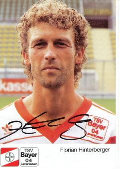 Florian Hinterberger  1.8.1989  Bayer 04 Leverkusen Fußball Autogrammkarte original signiert 