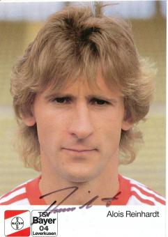 Alois Reinhardt  15.7.1988  Bayer 04 Leverkusen Fußball Autogrammkarte original signiert 