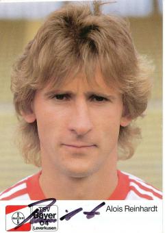 Alois Reinhardt  15.7.1988  Bayer 04 Leverkusen Fußball Autogrammkarte original signiert 