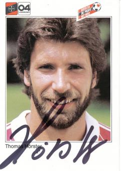 Thomas Hörster  1983/1984  Bayer 04 Leverkusen Fußball Autogrammkarte original signiert 
