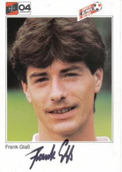 Frank Glaß  1983/1984  Bayer 04 Leverkusen Fußball Autogrammkarte original signiert 
