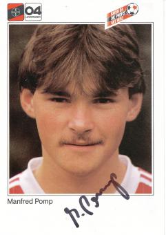 Manfred Pomp  1983/1984  Bayer 04 Leverkusen Fußball Autogrammkarte original signiert 