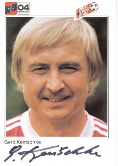 Gerd Kentschke  1983/1984  Bayer 04 Leverkusen Fußball Autogrammkarte original signiert 