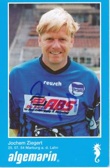 Jochem Ziegert  1994/1995  Hertha BSC Berlin  Fußball Autogrammkarte original signiert 