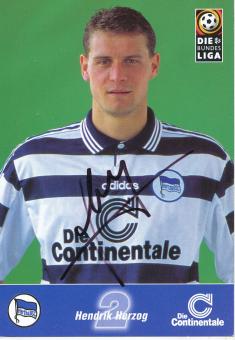 Hendrik Herzog  1998/1999  Hertha BSC Berlin  Fußball Autogrammkarte original signiert 
