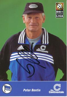 Peter Bentin  1998/1999  Hertha BSC Berlin  Fußball Autogrammkarte original signiert 