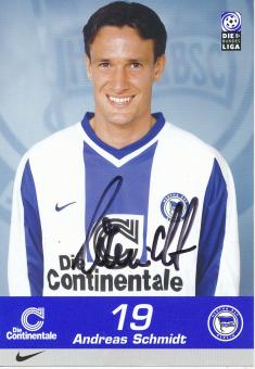 Andreas Schmidt  1999/2000  Hertha BSC Berlin  Fußball Autogrammkarte original signiert 