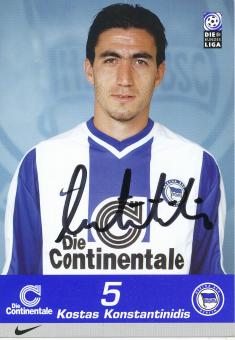 Kostas Konstantinidis  1999/2000  Hertha BSC Berlin  Fußball Autogrammkarte original signiert 
