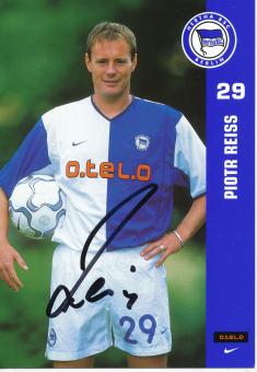 Piotr Reiss  2001/2002  Hertha BSC Berlin  Fußball Autogrammkarte original signiert 
