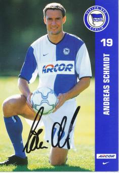 Andreas Schmidt  2001/2002  Hertha BSC Berlin  Fußball Autogrammkarte original signiert 