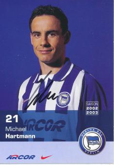 Michael Hartmann  2002/2003  Hertha BSC Berlin  Fußball Autogrammkarte original signiert 