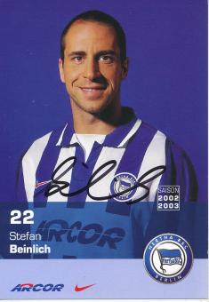 Stefan Beinlich  2002/2003  Hertha BSC Berlin  Fußball Autogrammkarte original signiert 