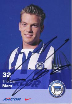 Thorben Marx  2002/2003  Hertha BSC Berlin  Fußball Autogrammkarte original signiert 