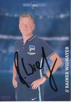 Rainer Widmayer  2015/2016  Hertha BSC Berlin  Fußball Autogrammkarte original signiert 