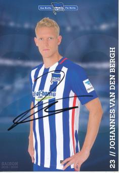 Johannes van den Bergh  2015/2016  Hertha BSC Berlin  Fußball Autogrammkarte original signiert 