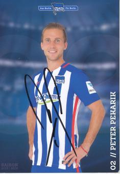 Peter Pekharik  2015/2016  Hertha BSC Berlin  Fußball Autogrammkarte original signiert 