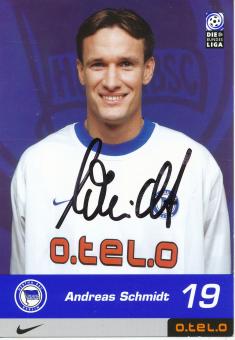 Andreas Schmidt   2000/2001  Hertha BSC Berlin  Fußball Autogrammkarte original signiert 