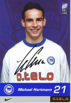 Michael Hartmann   2000/2001  Hertha BSC Berlin  Fußball Autogrammkarte original signiert 