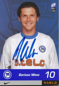 Dariusz Wosz   2000/2001  Hertha BSC Berlin  Fußball Autogrammkarte original signiert 
