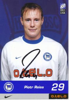 Piotr Reiss   2000/2001  Hertha BSC Berlin  Fußball Autogrammkarte original signiert 