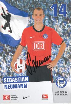 Sebastian Neumann   2010/2011  Hertha BSC Berlin  Fußball Autogrammkarte original signiert 