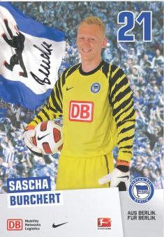 Sascha Burchert   2010/2011  Hertha BSC Berlin  Fußball Autogrammkarte original signiert 