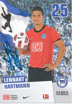 Lennart Hartmann   2010/2011  Hertha BSC Berlin  Fußball Autogrammkarte original signiert 