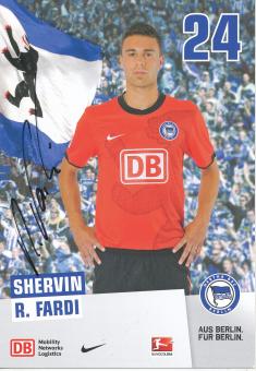 Shervin R.Fardi   2010/2011  Hertha BSC Berlin  Fußball Autogrammkarte original signiert 